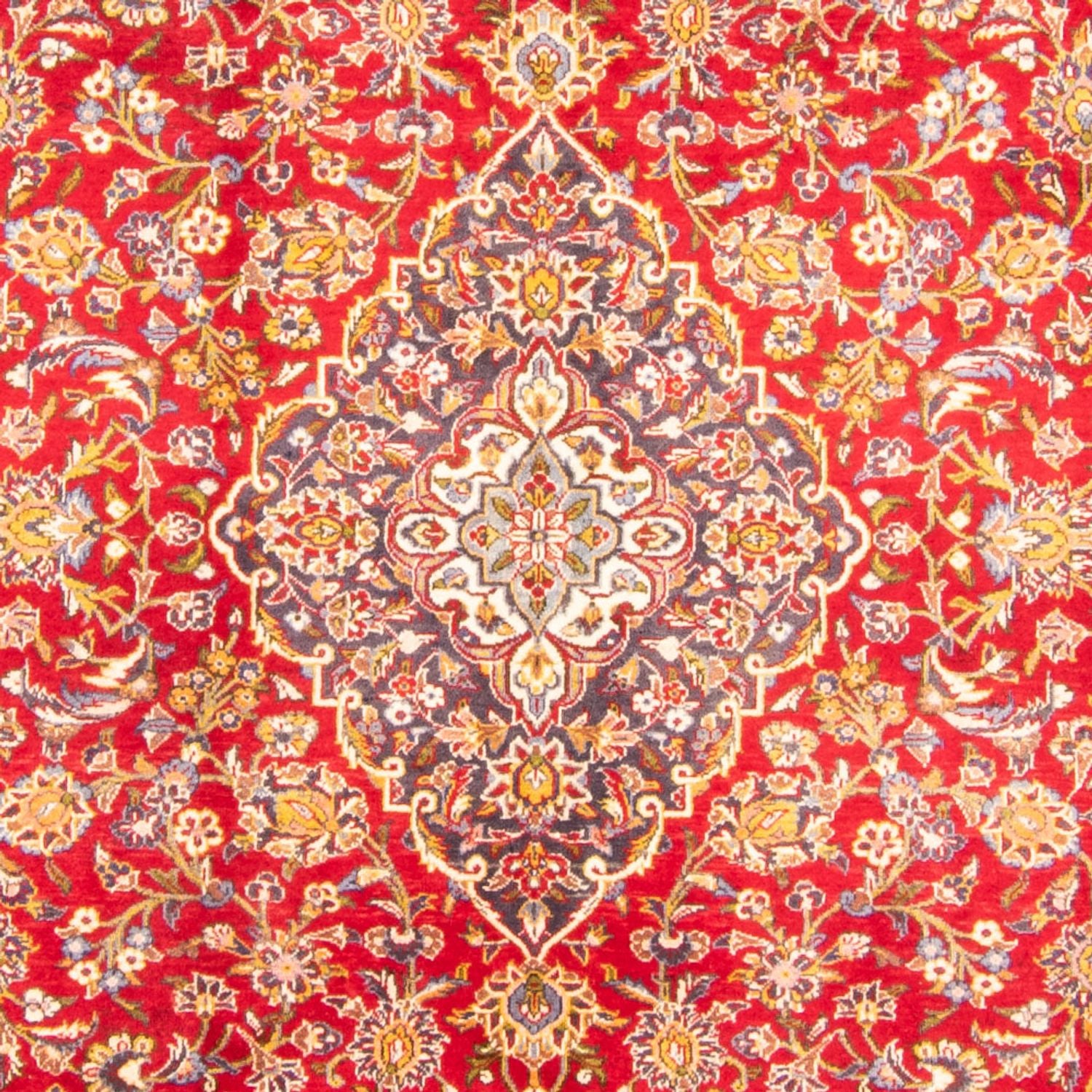 Persisk tæppe - Keshan - 344 x 243 cm - rød