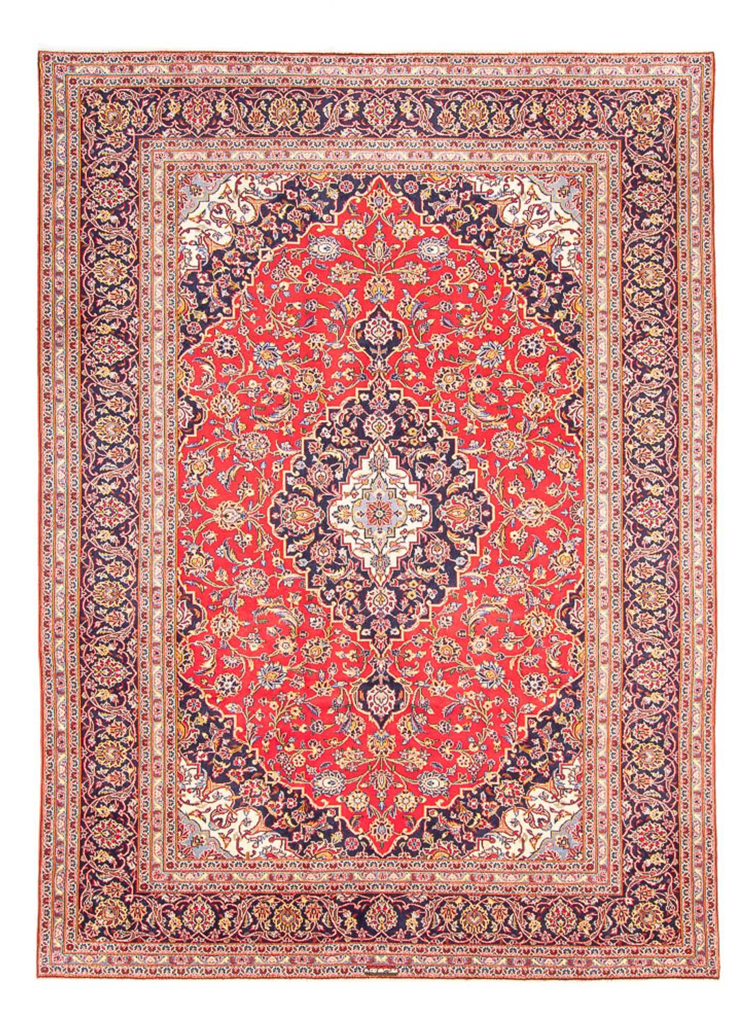 Persisk tæppe - Keshan - 345 x 244 cm - rød
