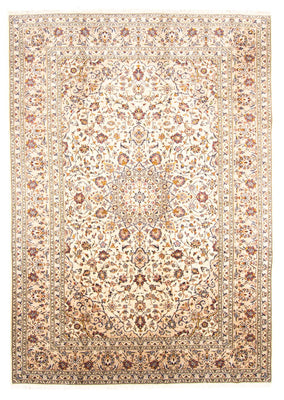 Persisk tæppe - Keshan - 347 x 243 cm - creme