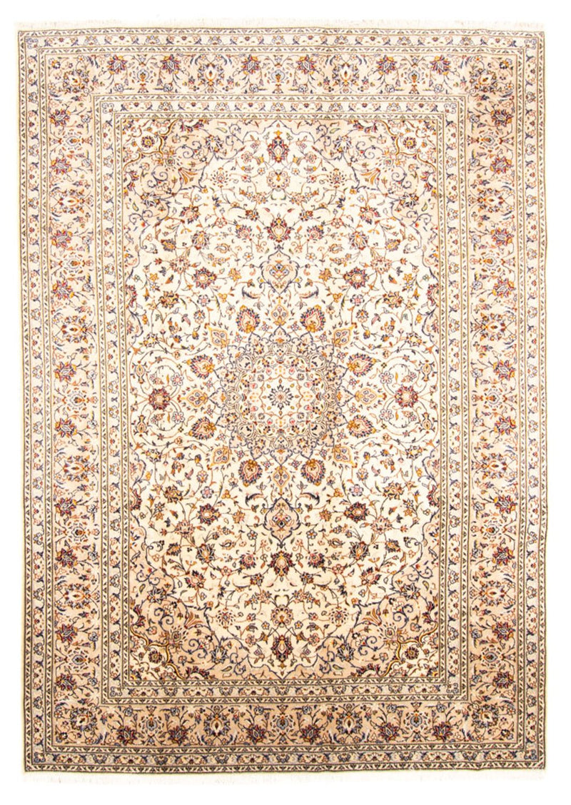 Persisk tæppe - Keshan - 347 x 243 cm - creme
