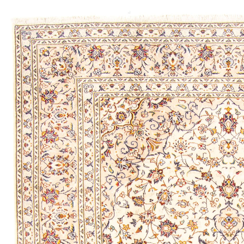 Persisk tæppe - Keshan - 347 x 243 cm - creme