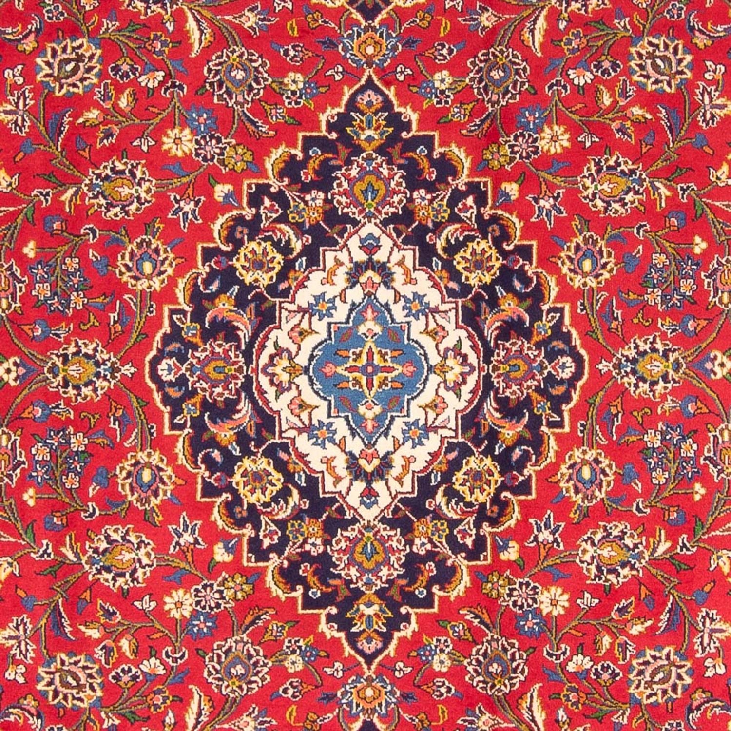 Persisk tæppe - Keshan - 343 x 247 cm - rød