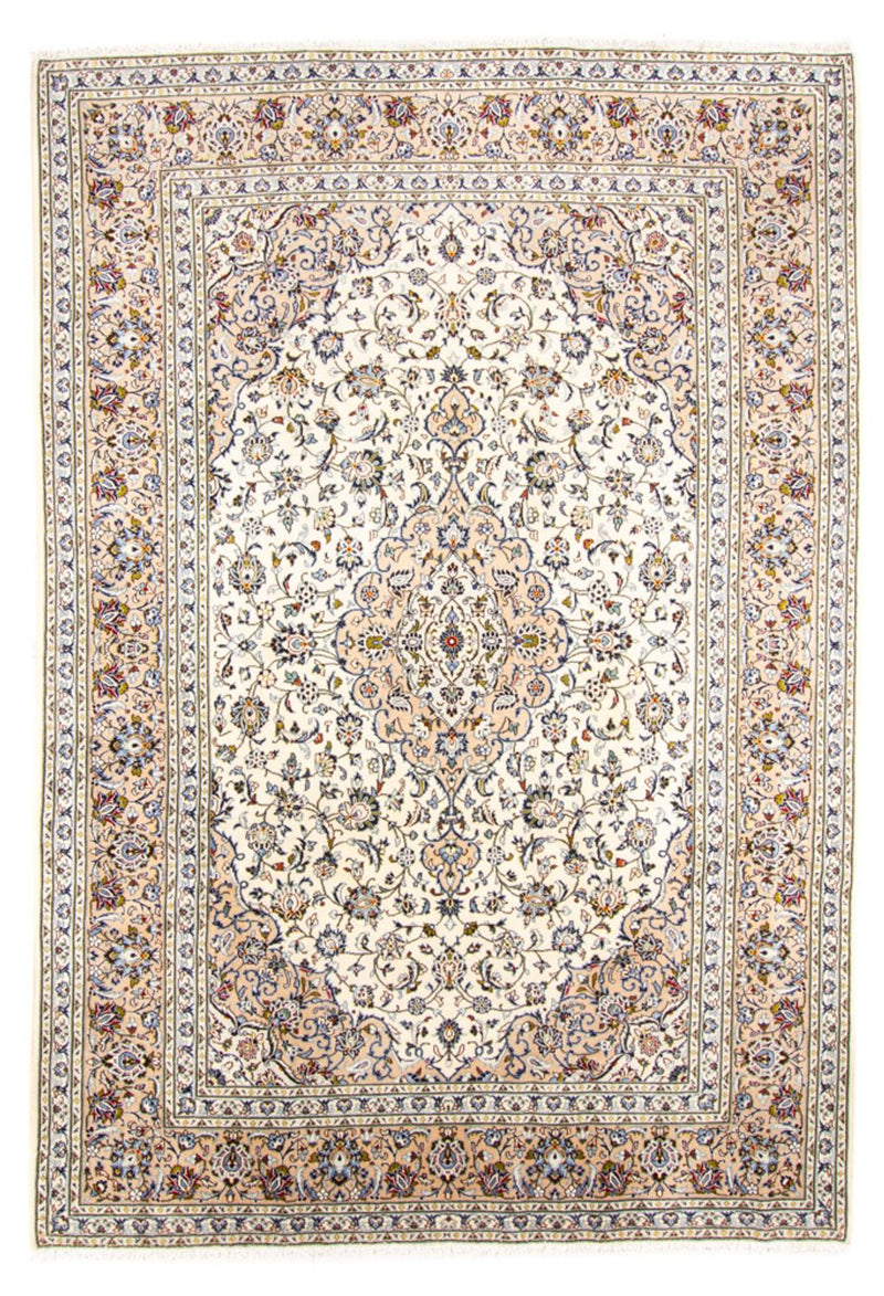 Persisk tæppe - Keshan - 347 x 244 cm - creme