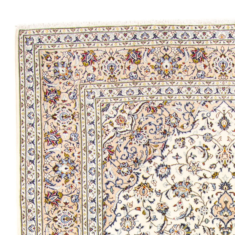 Persisk tæppe - Keshan - 347 x 244 cm - creme