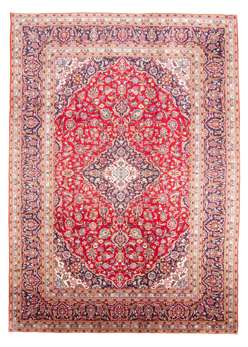 Persisk tæppe - Keshan - 349 x 243 cm - rød