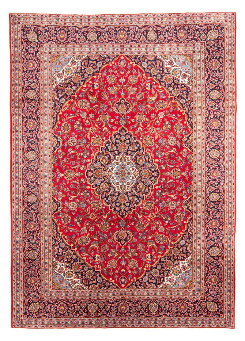 Persisk tæppe - Keshan - 350 x 243 cm - rød