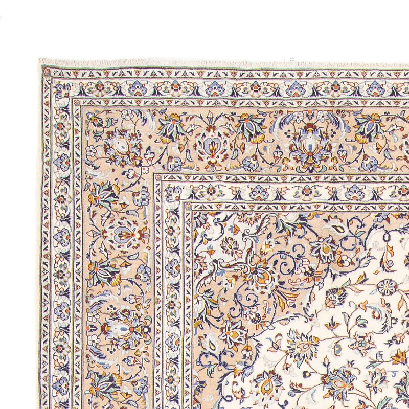 Persisk tæppe - Keshan - 356 x 240 cm - creme