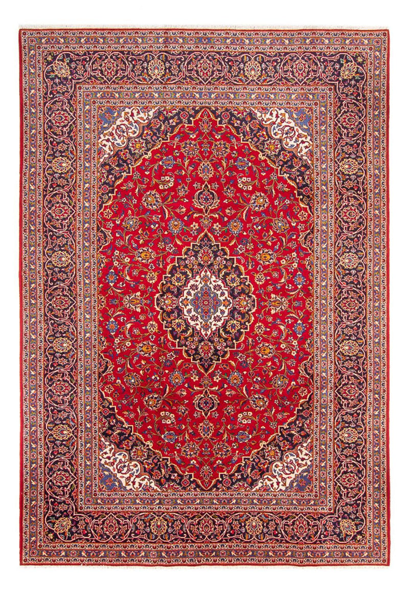 Persisk tæppe - Keshan - 352 x 243 cm - rød
