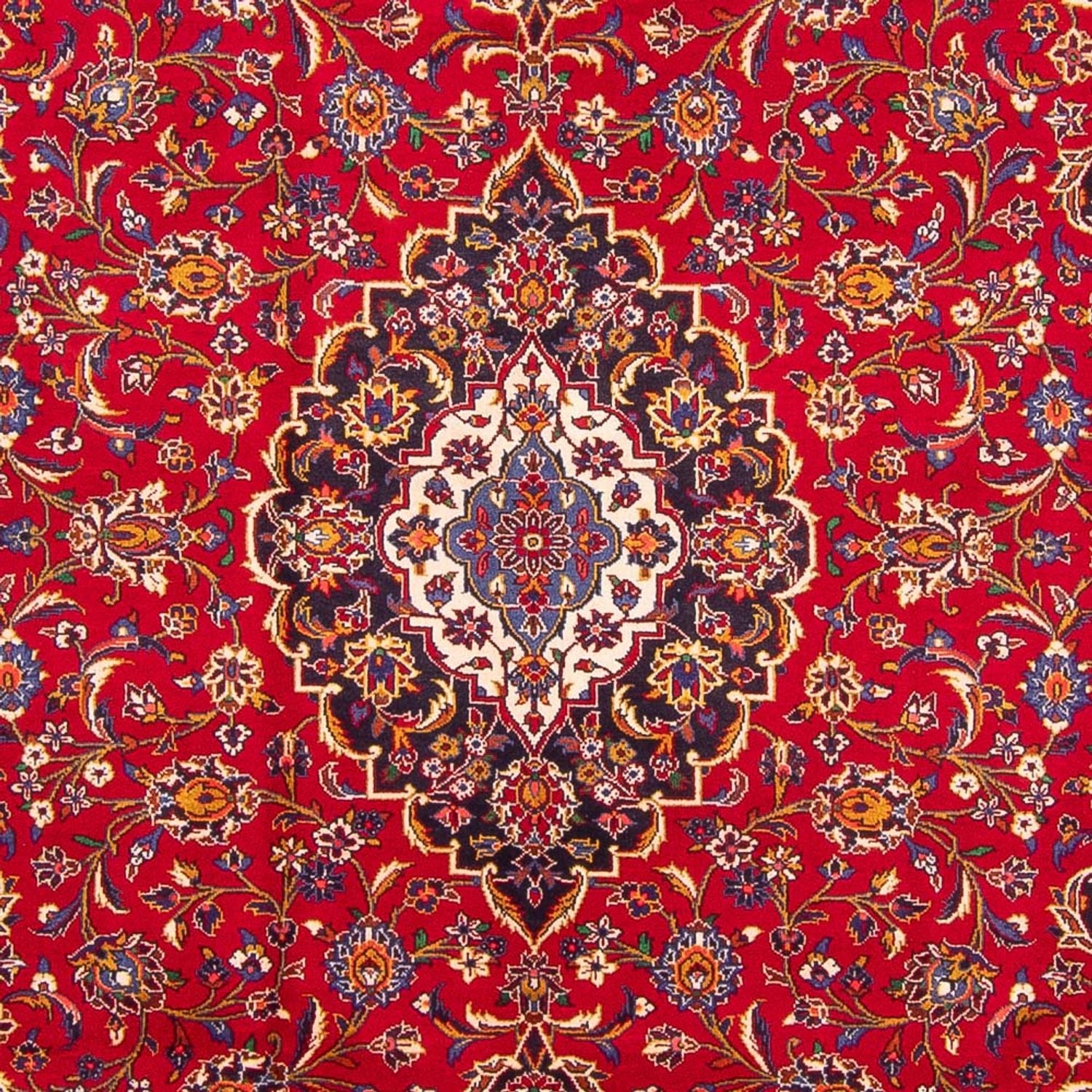 Persisk tæppe - Keshan - 352 x 243 cm - rød