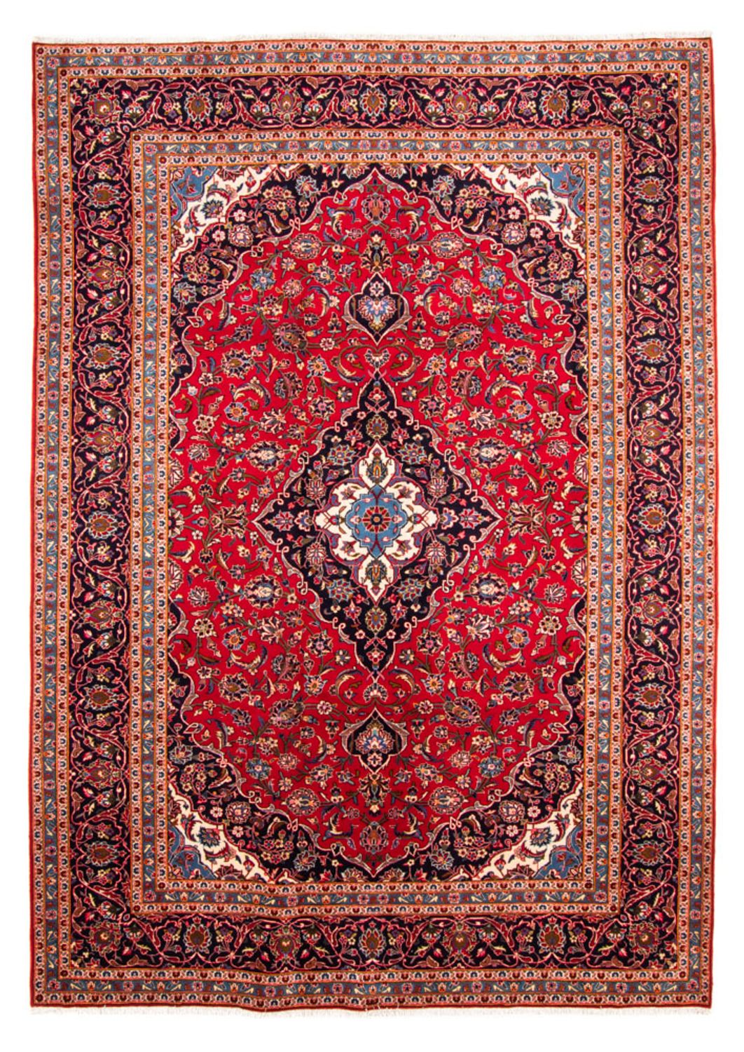 Persisk tæppe - Keshan - 350 x 245 cm - rød