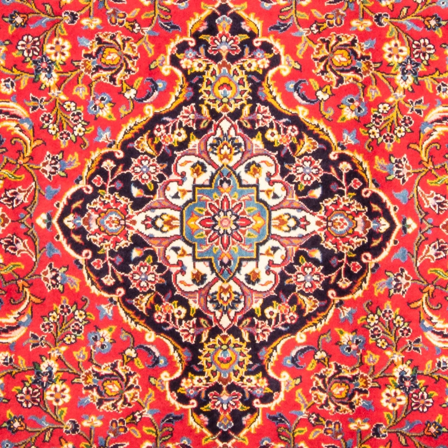 Persisk tæppe - Keshan - 348 x 247 cm - rød