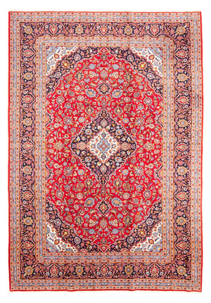 Persisk tæppe - Keshan - 349 x 247 cm - rød