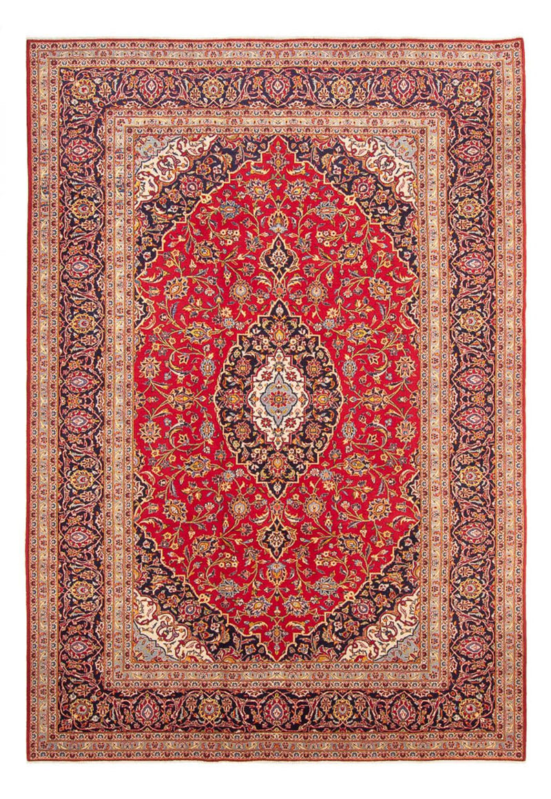 Persisk tæppe - Keshan - 352 x 245 cm - rød