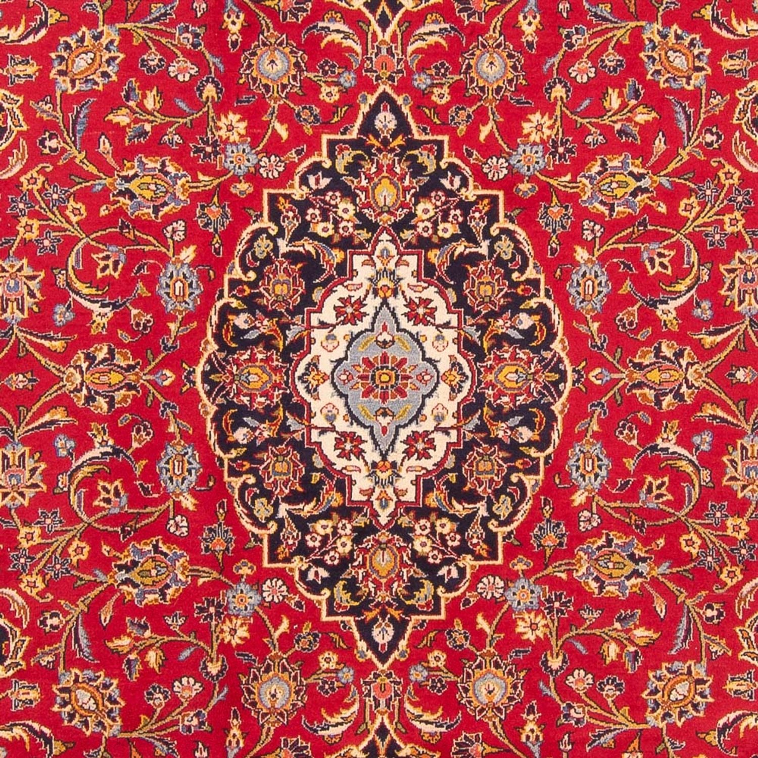 Persisk tæppe - Keshan - 352 x 245 cm - rød
