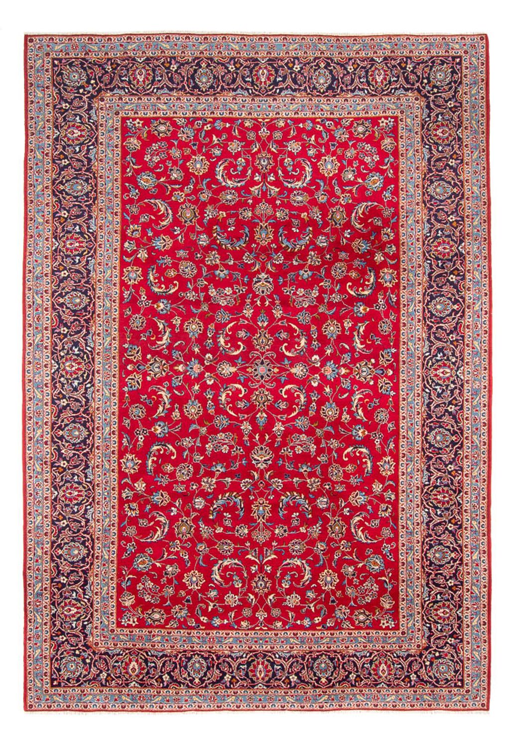 Persisk tæppe - Keshan - 358 x 243 cm - rød