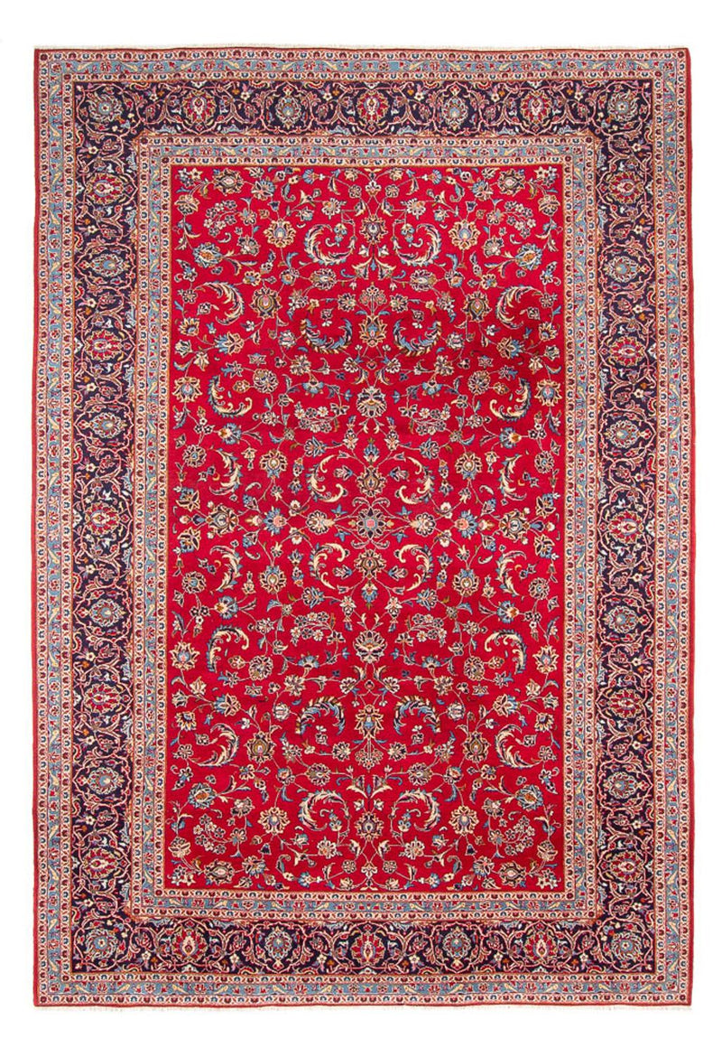 Persisk tæppe - Keshan - 358 x 243 cm - rød