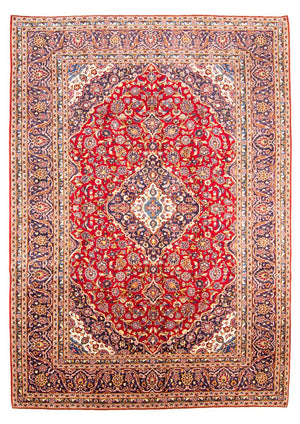 Persisk tæppe - Keshan - 352 x 248 cm - rød