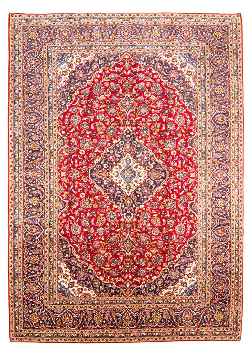 Persisk tæppe - Keshan - 352 x 248 cm - rød