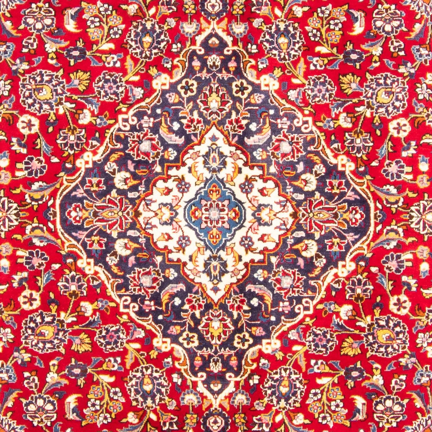 Persisk tæppe - Keshan - 352 x 248 cm - rød