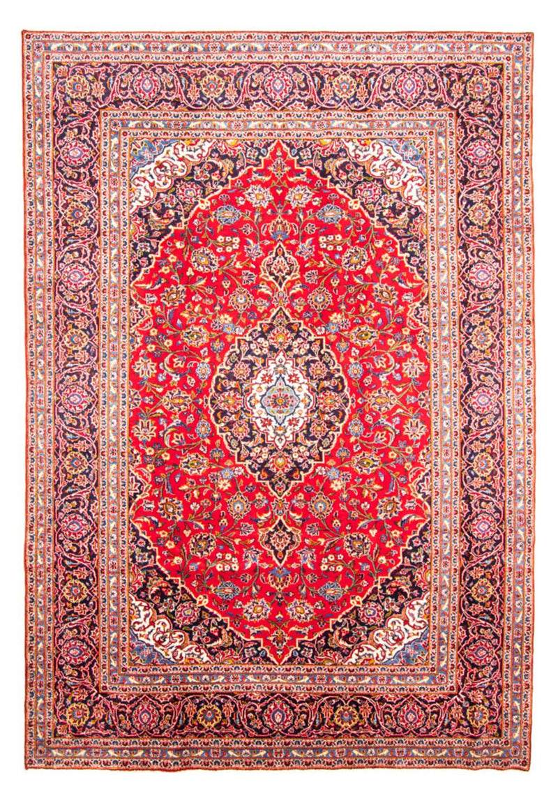 Persisk tæppe - Keshan - 355 x 246 cm - rød