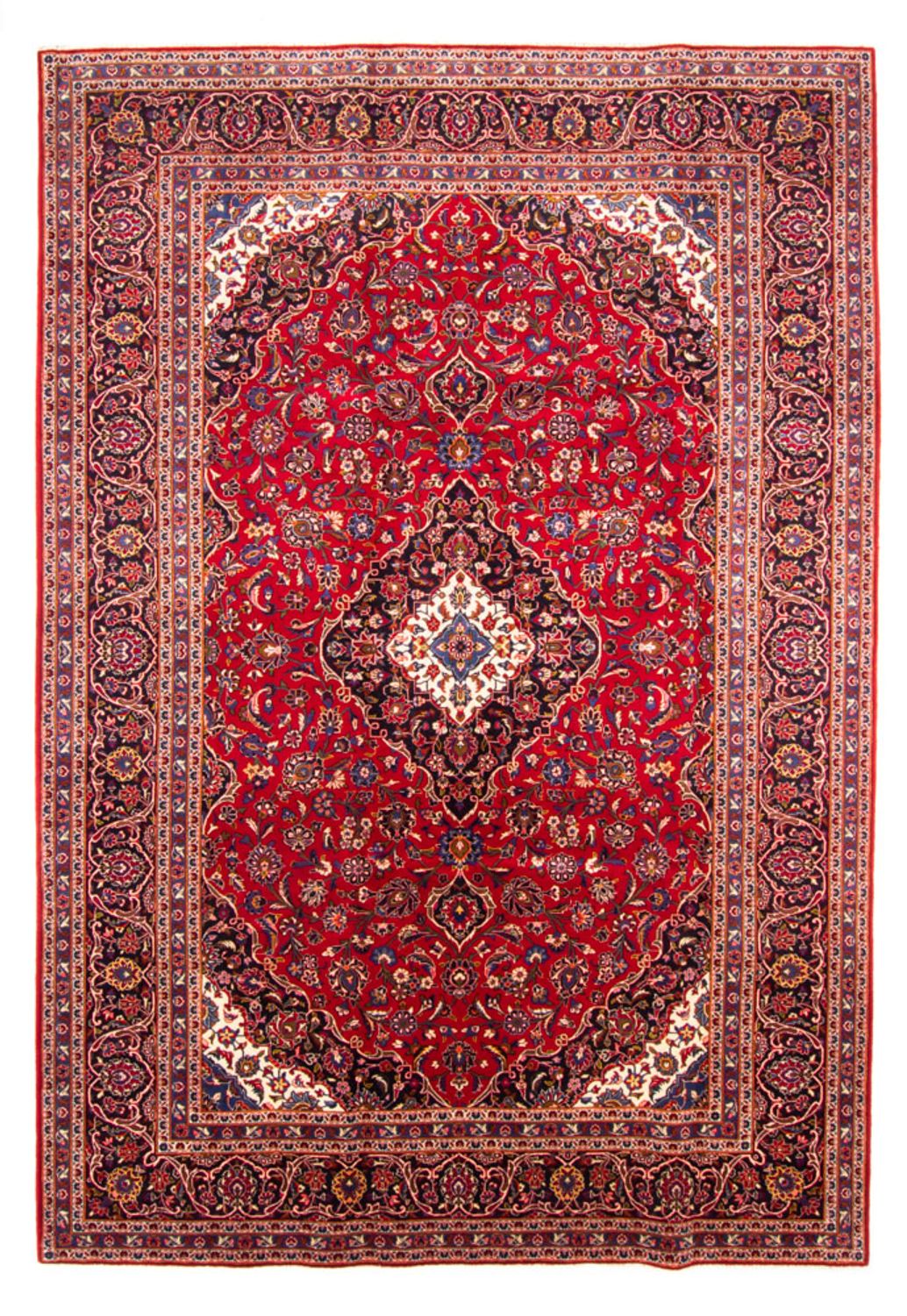 Persisk tæppe - Keshan - 358 x 244 cm - rød