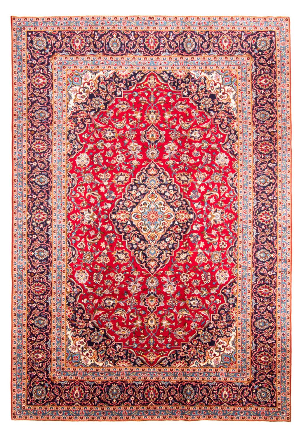 Persisk tæppe - Keshan - 358 x 245 cm - rød