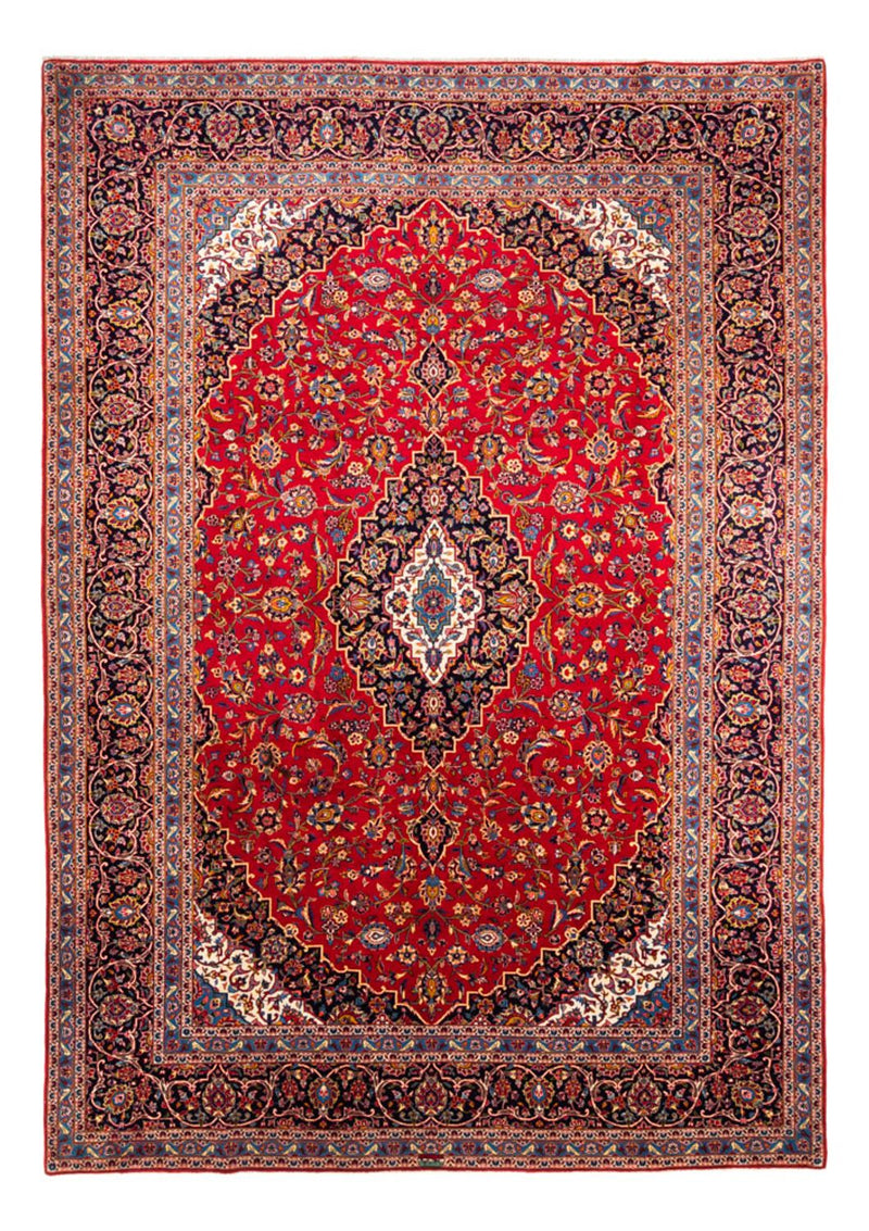 Persisk tæppe - Keshan - 346 x 257 cm - rød