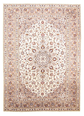 Persisk tæppe - Keshan - 356 x 251 cm - creme