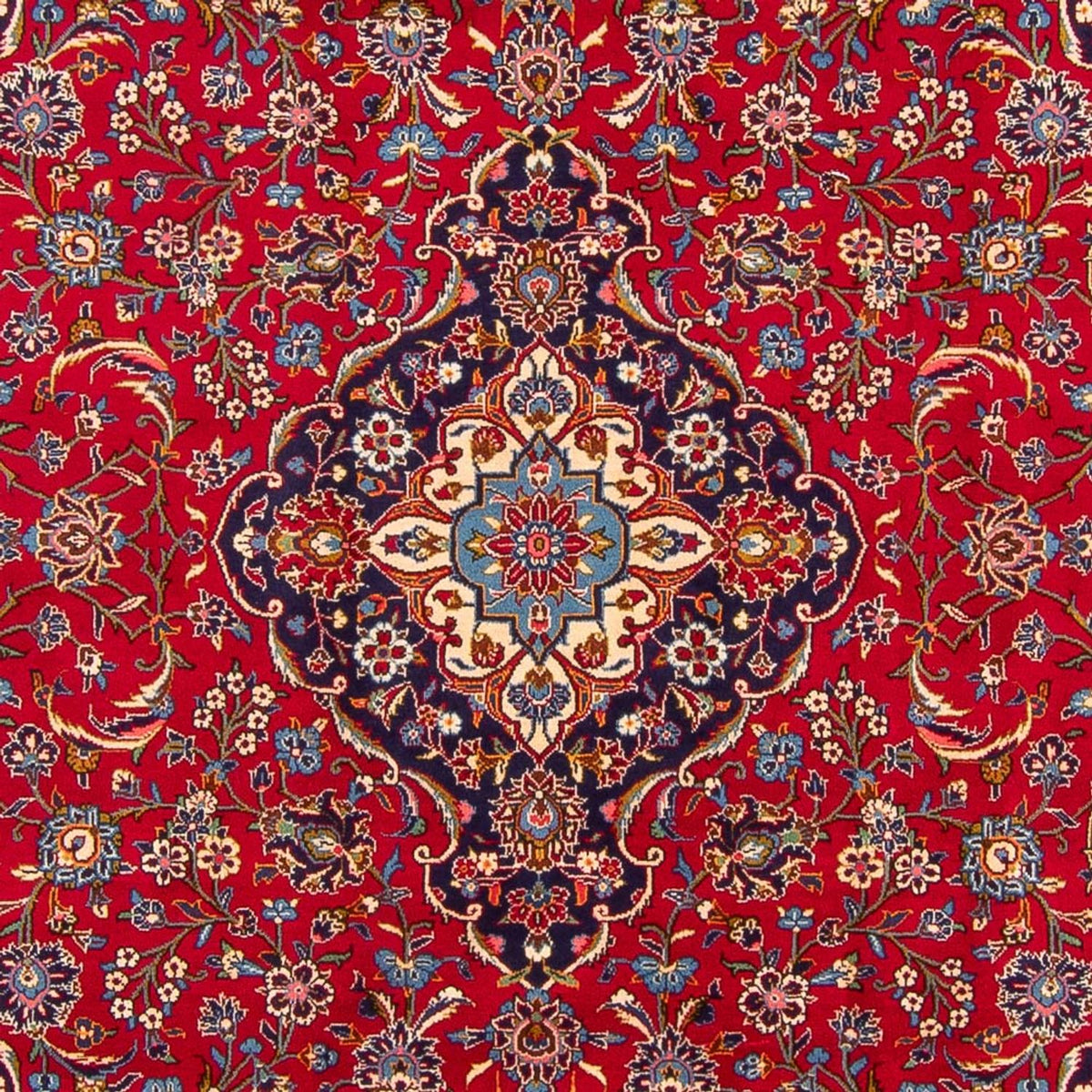 Persisk tæppe - Keshan - 355 x 252 cm - rød