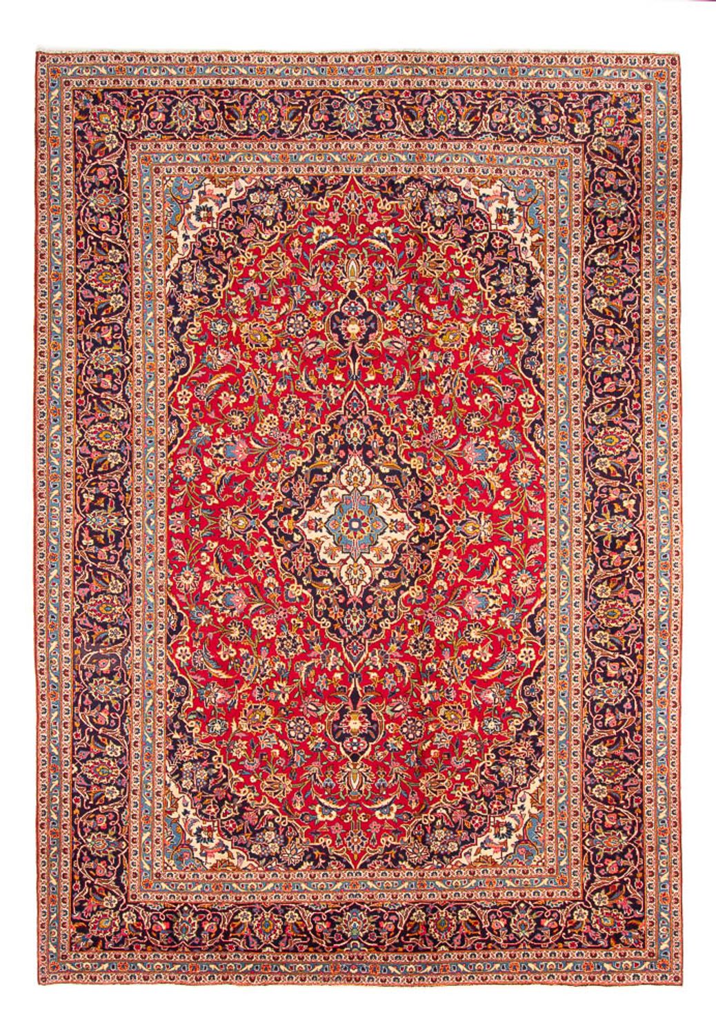 Persisk tæppe - Keshan - 362 x 250 cm - rust