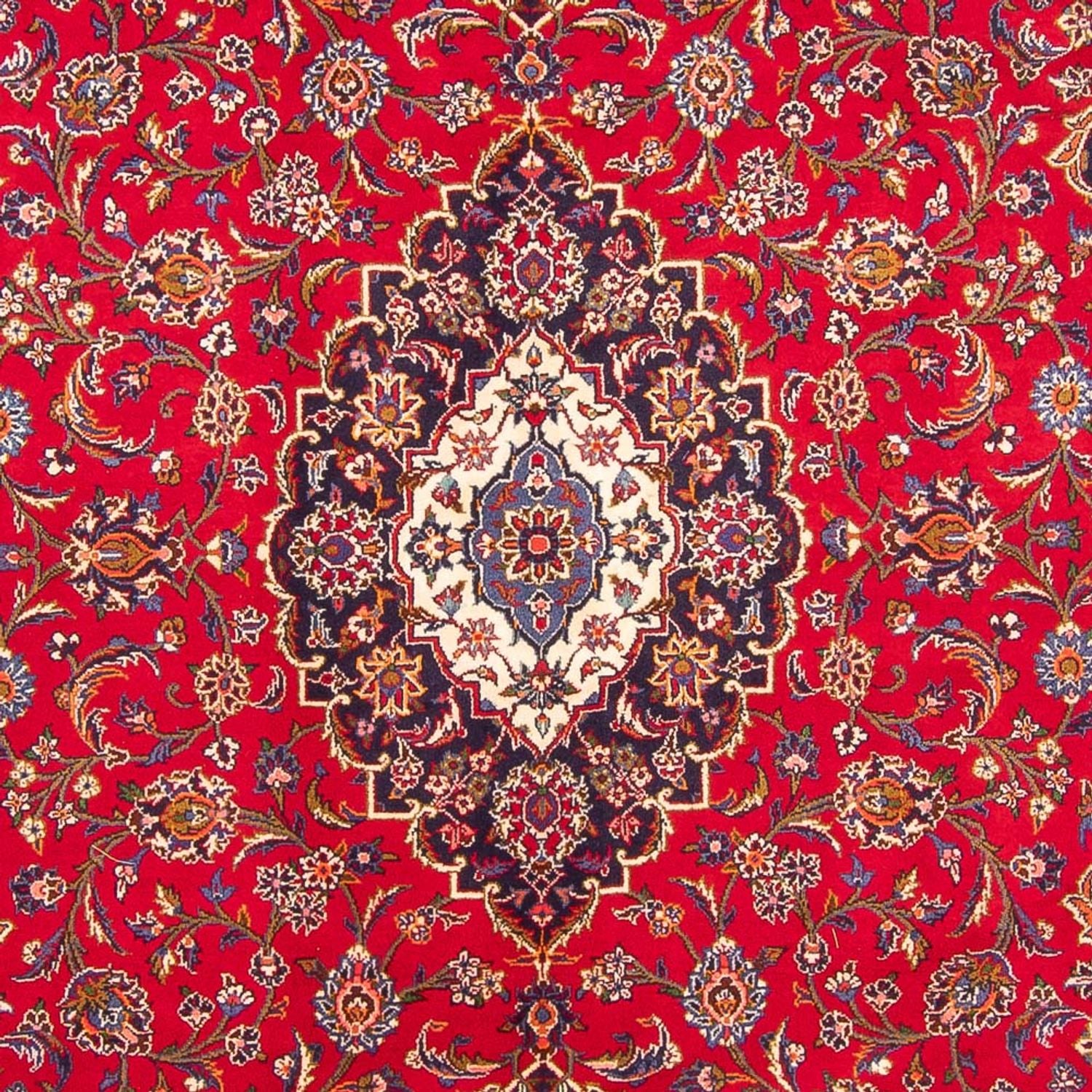 Persisk tæppe - Keshan - 362 x 256 cm - rød