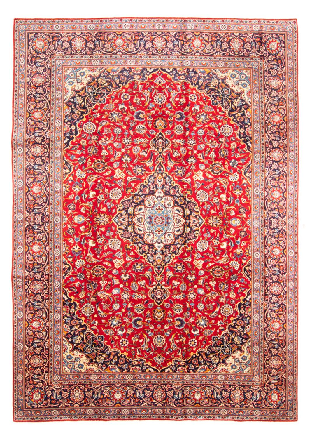 Persisk tæppe - Keshan - 359 x 260 cm - rød