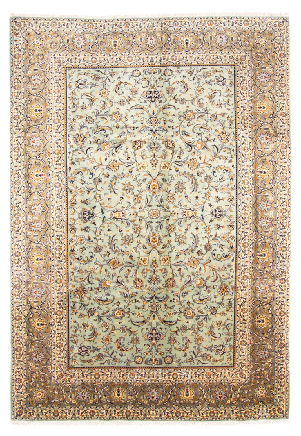Persisk tæppe - Keshan - 356 x 265 cm - beige