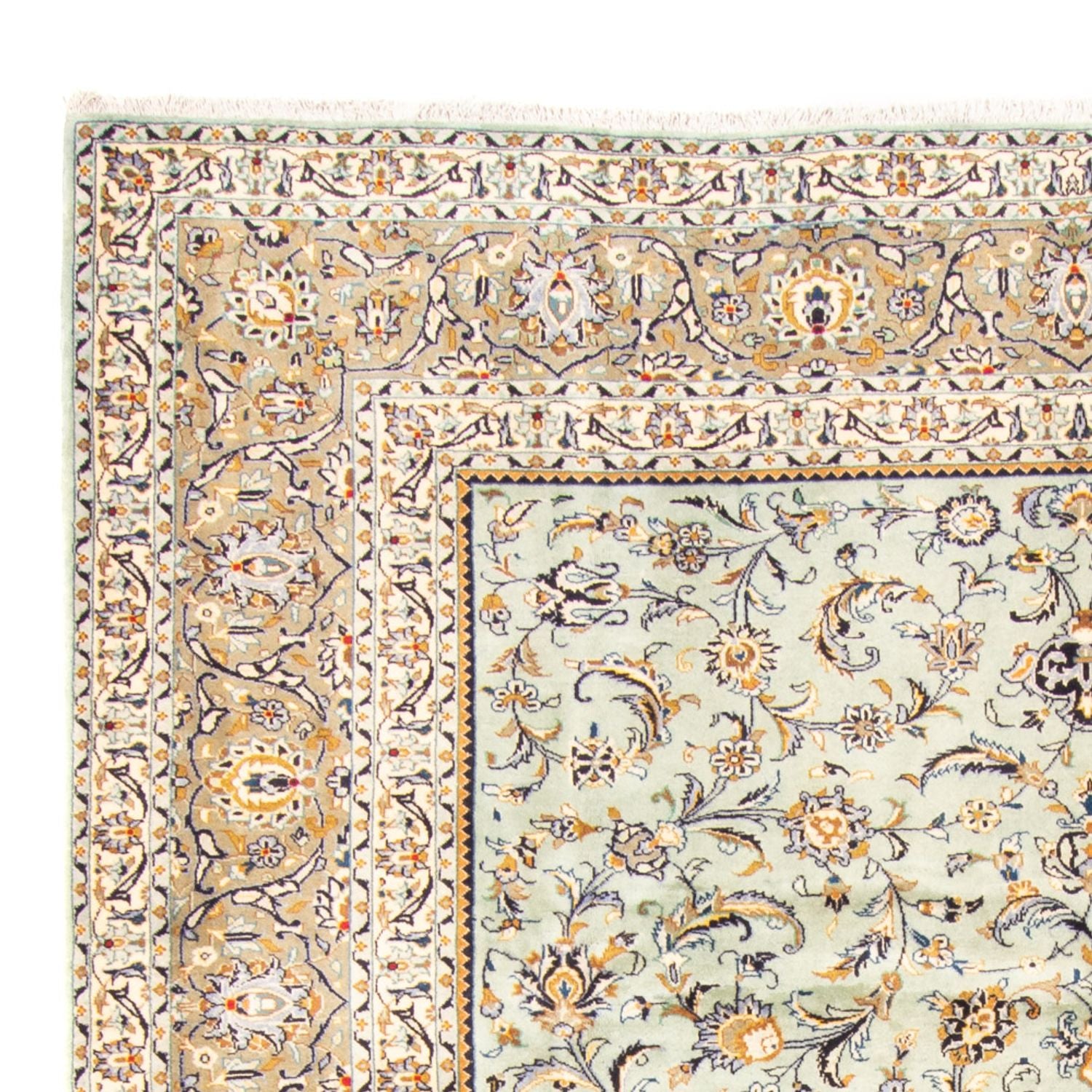 Persisk tæppe - Keshan - 356 x 265 cm - beige