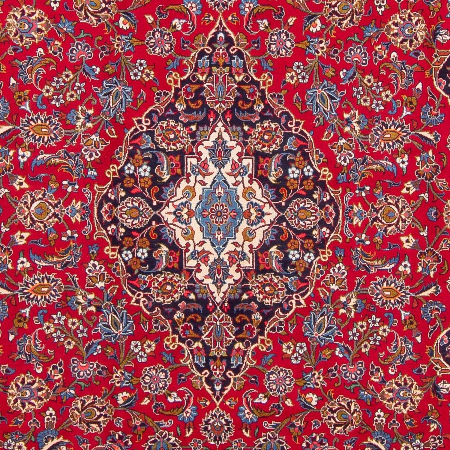 Persisk tæppe - Keshan - 378 x 250 cm - rød
