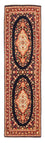 Løber Persisk tæppe - Ghom - 217 x 63 cm - mørkeblå