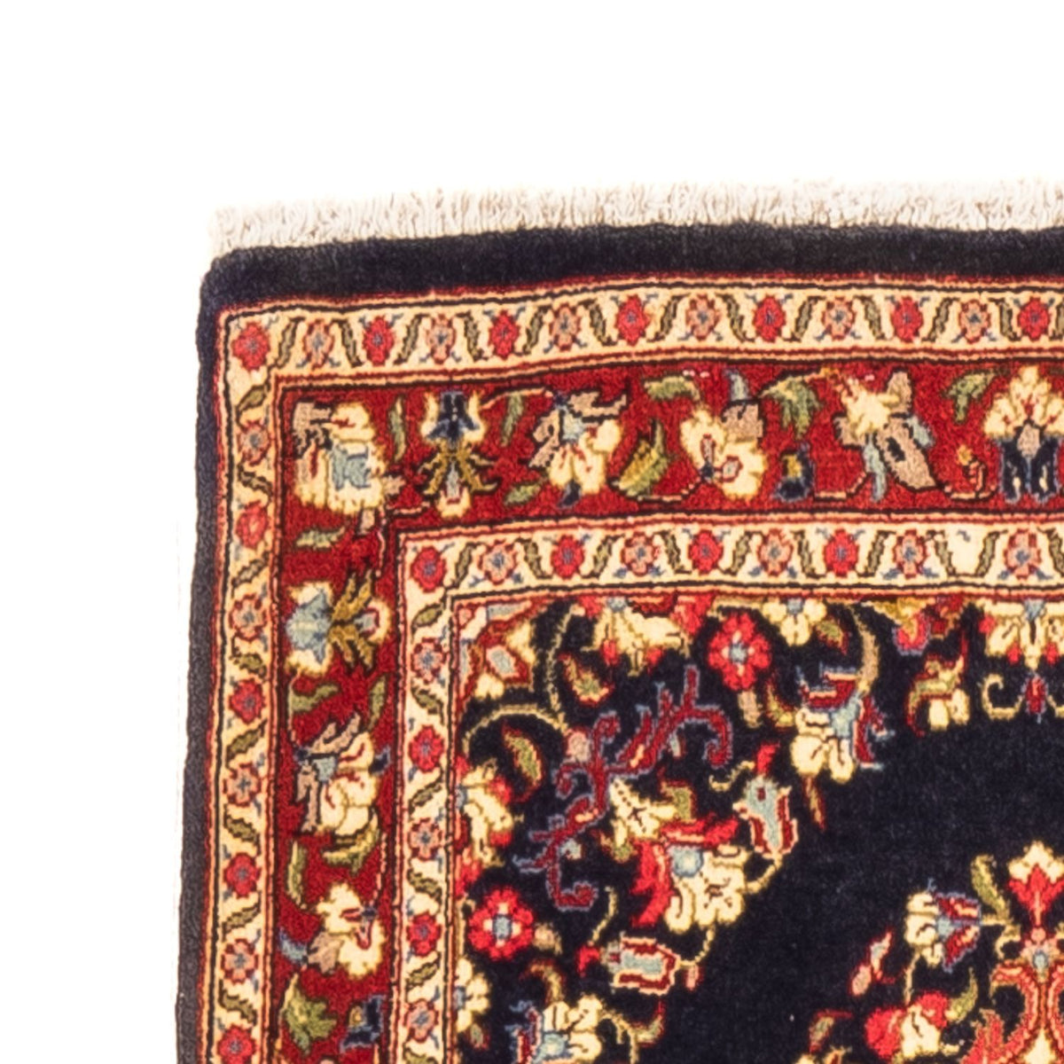 Løber Persisk tæppe - Ghom - 217 x 63 cm - mørkeblå