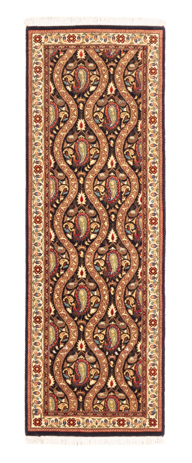 Løber Persisk tæppe - Ghom - 160 x 53 cm - mørkeblå