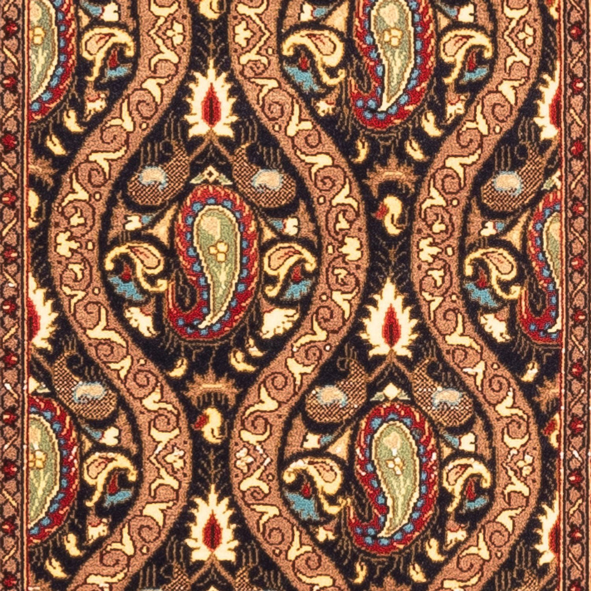 Løber Persisk tæppe - Ghom - 160 x 53 cm - mørkeblå