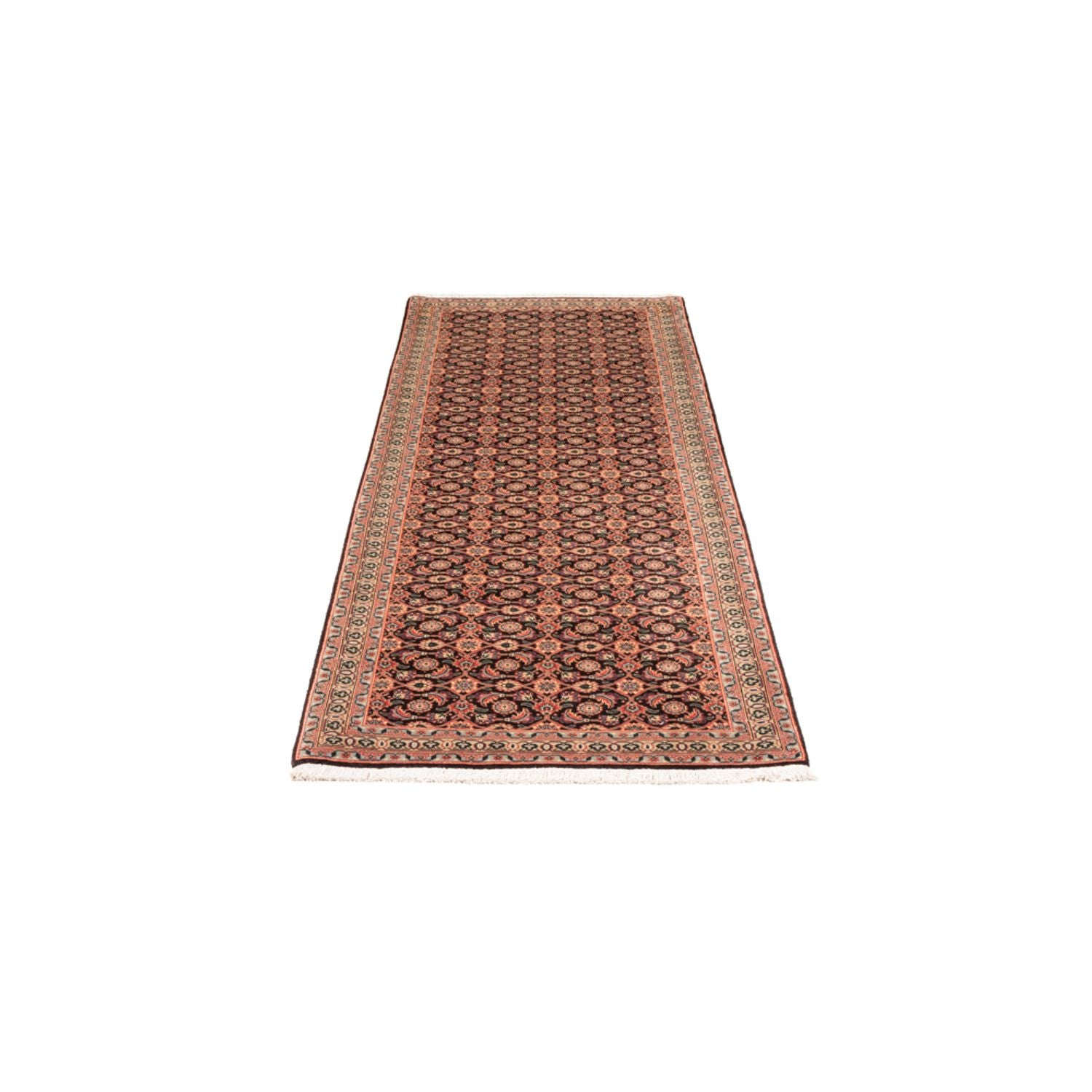 Løber Persisk tæppe - Tabriz - Royal - 200 x 68 cm - mørkeblå