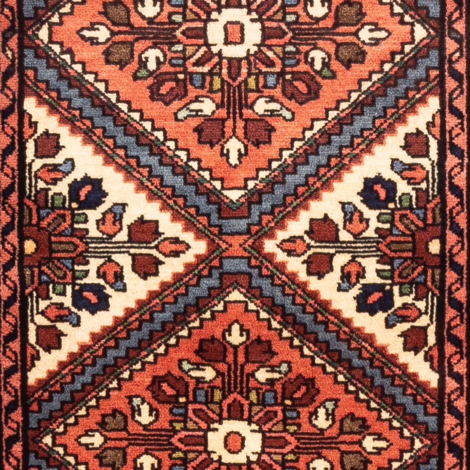 Løber Persisk tæppe - Nomadisk - 210 x 83 cm - flerfarvet