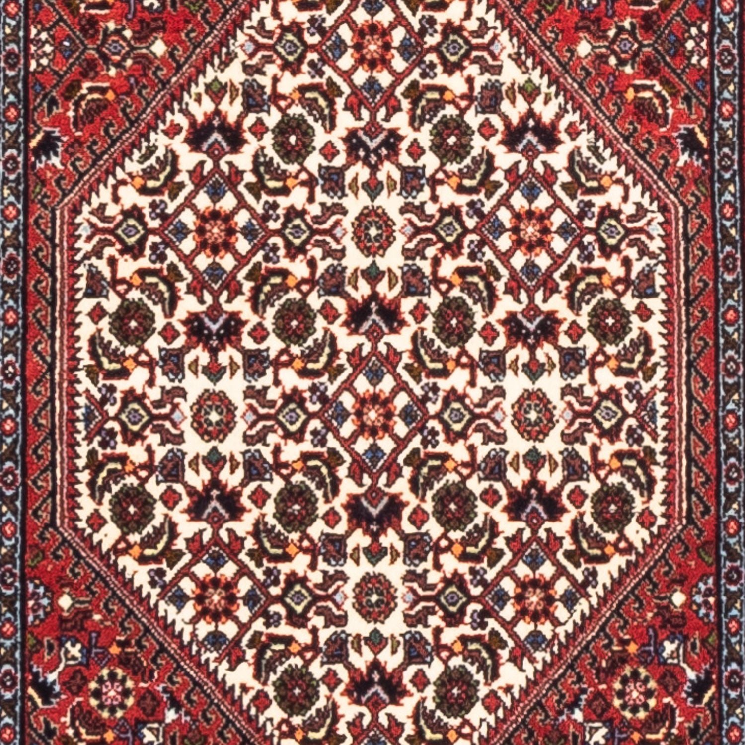 Løber Persisk tæppe - Bijar - 228 x 61 cm - rød