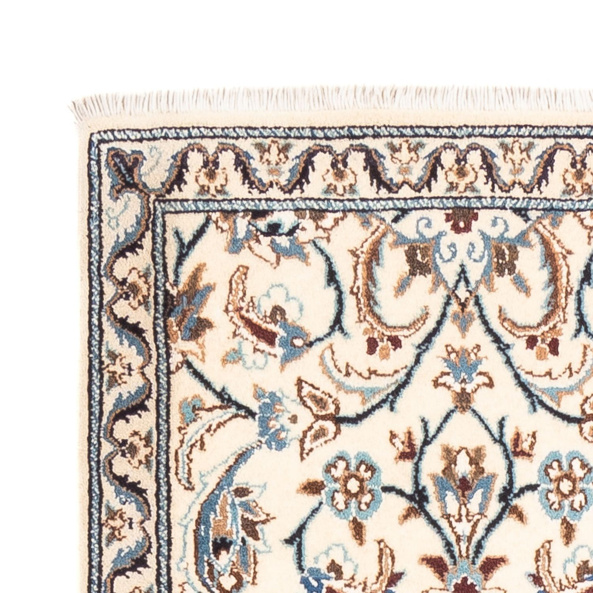 Løber Persisk tæppe - Nain - 201 x 61 cm - creme