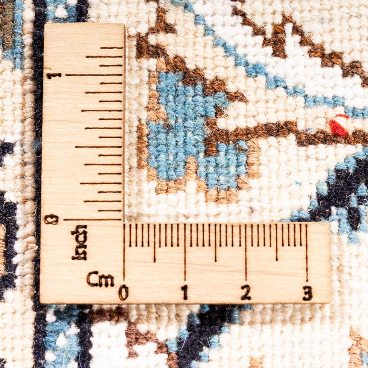 Løber Persisk tæppe - Nain - 201 x 61 cm - creme