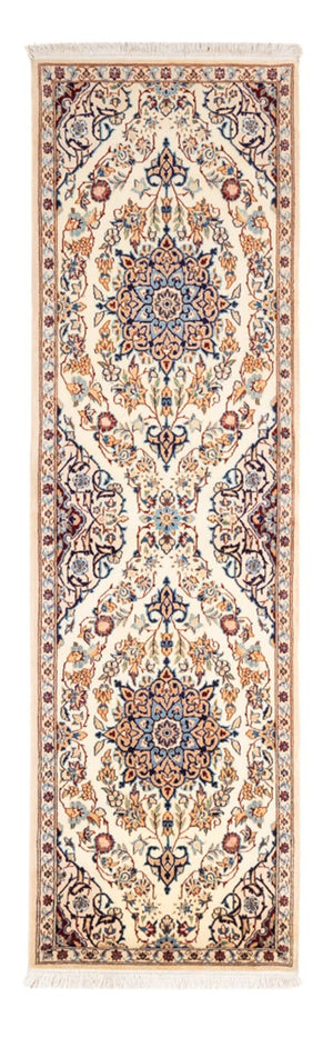 Løber Persisk tæppe - Nain - Royal - 212 x 60 cm - creme