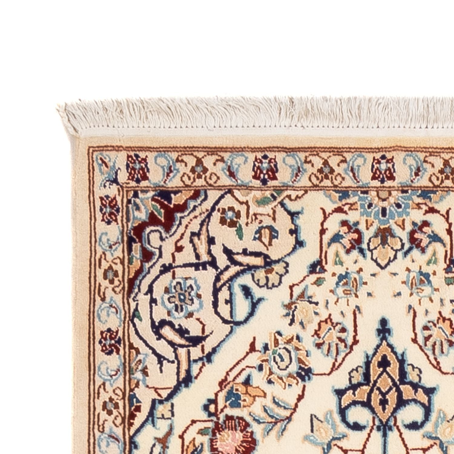 Løber Persisk tæppe - Nain - Royal - 212 x 60 cm - creme
