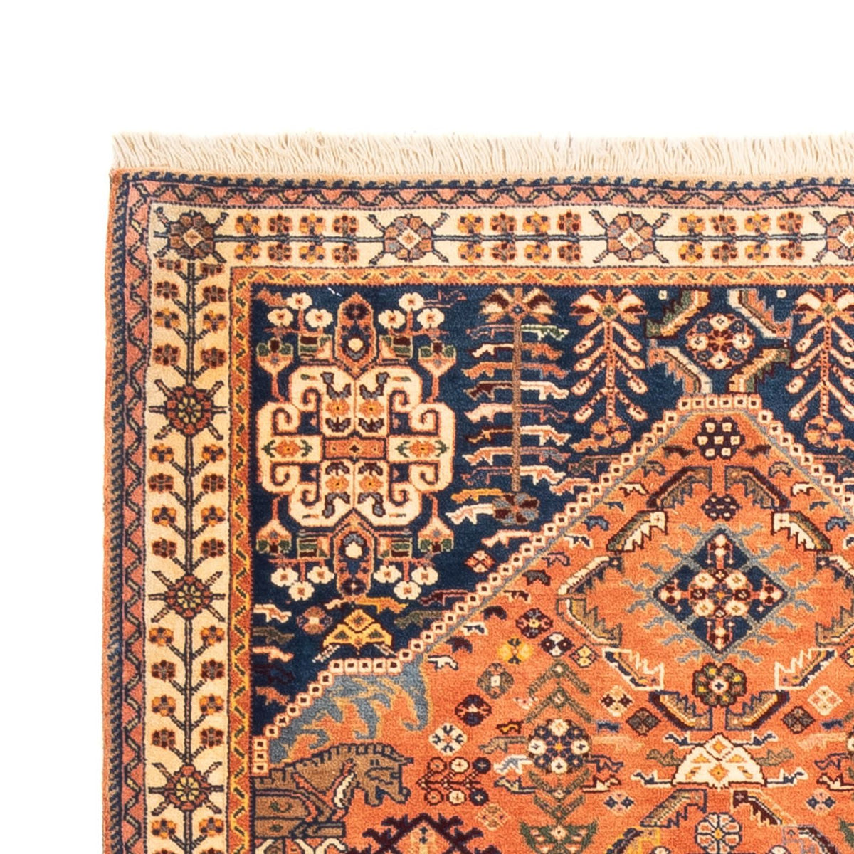 Løber Gabbeh-tæppe - Kashkuli Persisk - 195 x 84 cm - rød