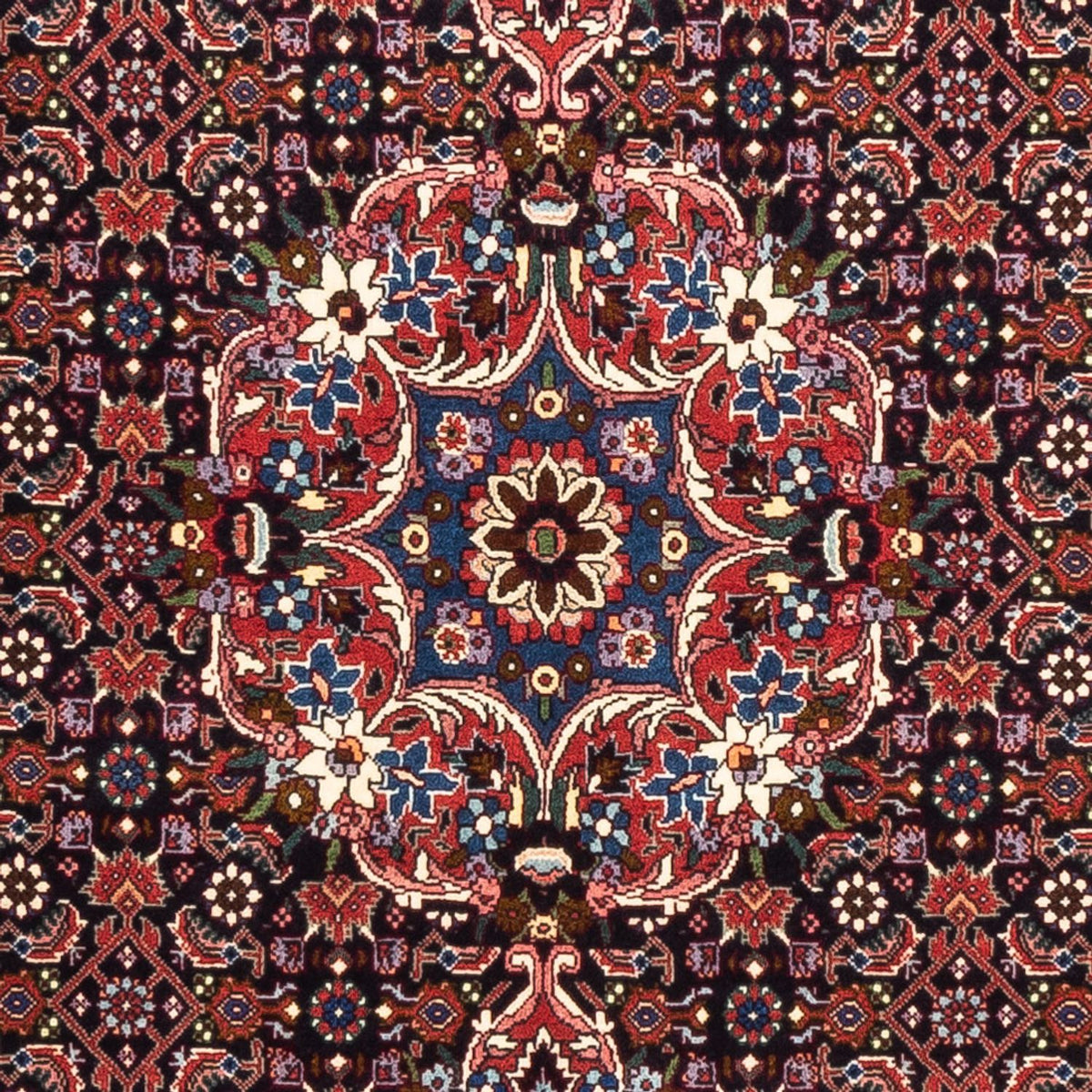 Løber Persisk tæppe - Bijar - 200 x 76 cm - mørkeblå