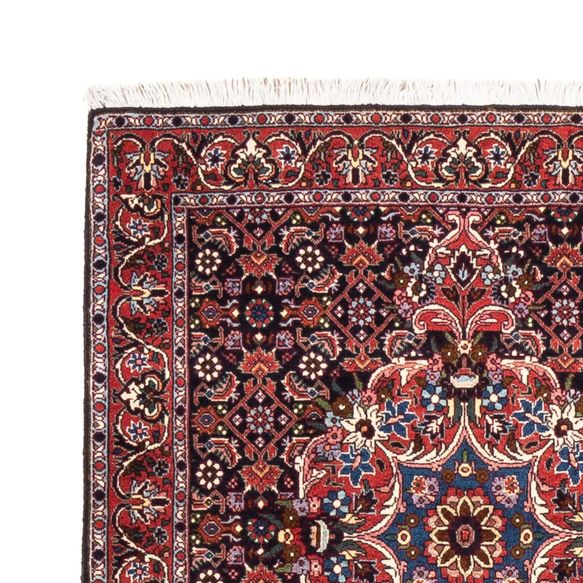 Løber Persisk tæppe - Bijar - 200 x 76 cm - mørkeblå