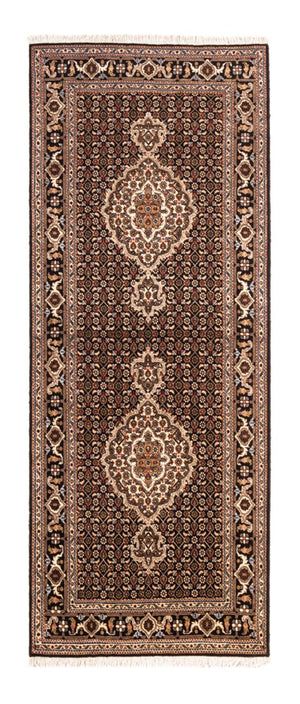 Løber Persisk tæppe - Tabriz - Royal - 195 x 76 cm - mørkeblå